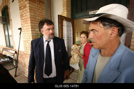 Állomás - A Duna TV saját gyártású sorozata-stock-foto