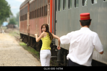 Állomás - A Duna TV saját gyártású sorozata-stock-foto