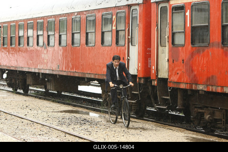 Állomás - A Duna TV saját gyártású sorozata-stock-foto