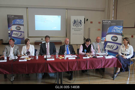 Londoni olimpia - az MTVA sajtótájékoztatója-stock-foto