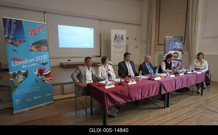 Londoni olimpia - az MTVA sajtótájékoztatója-stock-foto