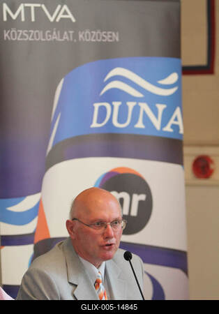 Londoni olimpia - az MTVA sajtótájékoztatója-stock-foto