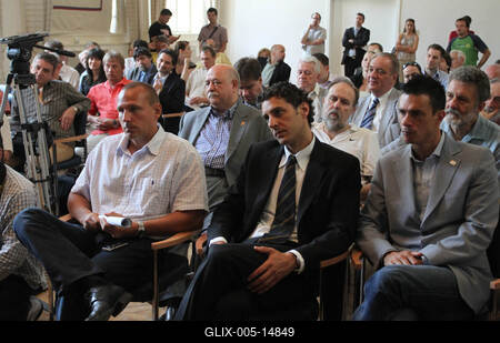 Londoni olimpia - az MTVA sajtótájékoztatója-stock-foto