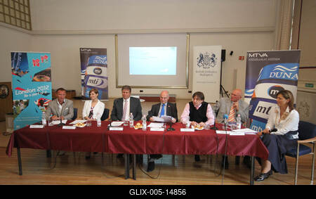 Londoni olimpia - az MTVA sajtótájékoztatója-stock-foto