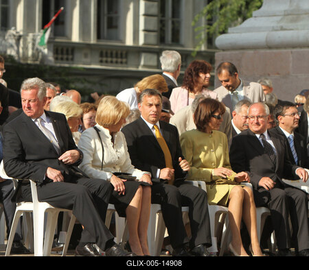 Augusztus 20 - Körmenet-stock-foto