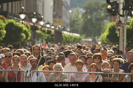 Augusztus 20 - Körmenet-stock-foto
