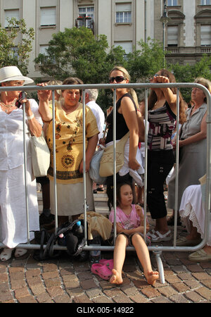 Augusztus 20 - Körmenet-stock-foto