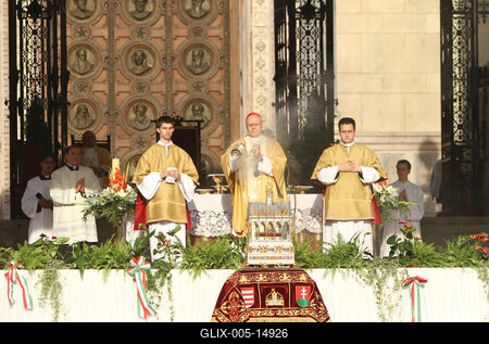 Augusztus 20 - Körmenet-stock-foto