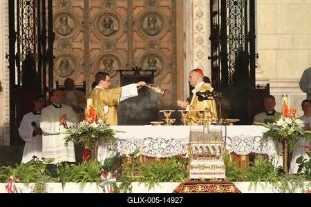 Augusztus 20 - Körmenet-stock-foto