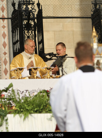 Augusztus 20 - Körmenet-stock-foto