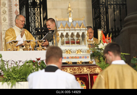 Augusztus 20 - Körmenet-stock-foto