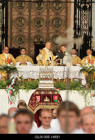 Augusztus 20 - Körmenet-stock-foto