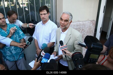 Balog Zoltán és Gulyág Gergely sajtótájékoztatója-stock-foto