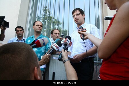 Balog Zoltán és Gulyág Gergely sajtótájékoztatója-stock-foto