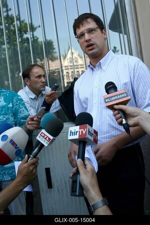 Balog Zoltán és Gulyág Gergely sajtótájékoztatója-stock-foto