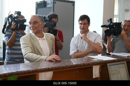 Balog Zoltán és Gulyág Gergely sajtótájékoztatója-stock-foto