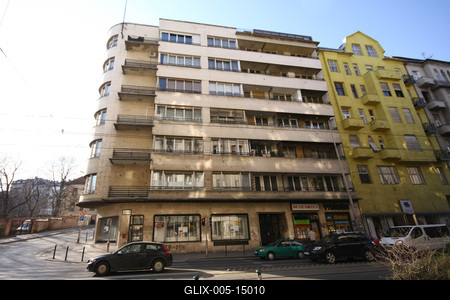 Bauhaus stílusban épült ház-stock-foto