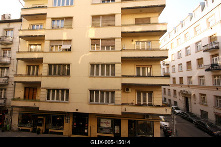 Bauhaus stílusban épült ház-stock-foto