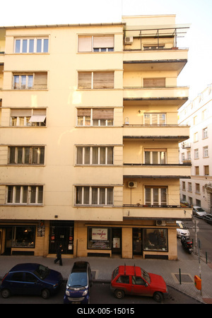 Bauhaus stílusban épült ház-stock-foto