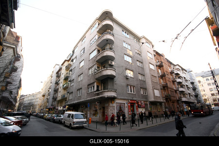 Bauhaus stílusban épült ház-stock-foto