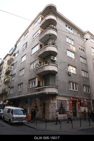 Bauhaus stílusban épült ház-stock-foto