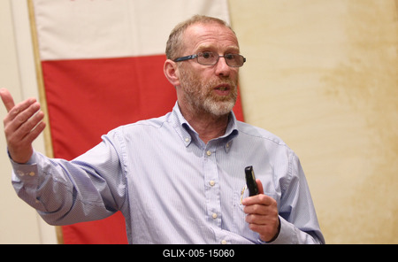 Dr. Beck György a Corvinus Egyetemen-stock-foto