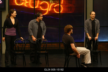 A Beugró című televíziós műsor felvétele-stock-foto