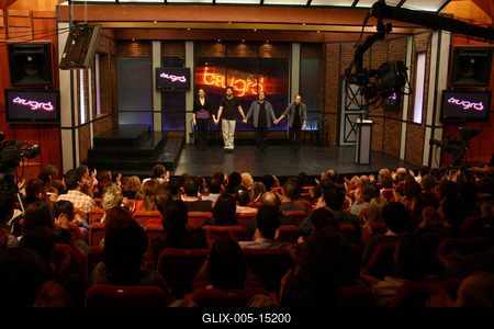 A Beugró című televíziós műsor felvétele-stock-foto