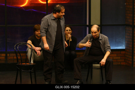 A Beugró című televíziós műsor felvétele-stock-foto