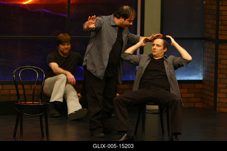 A Beugró című televíziós műsor felvétele-stock-foto