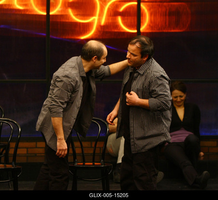 A Beugró című televíziós műsor felvétele-stock-foto