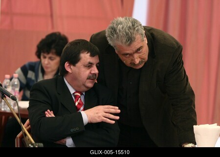 Elmarad Hagyó Miklós meghallgatása-stock-foto