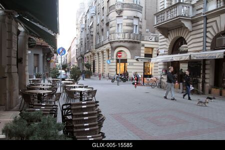 Budapest, Hajós utca-stock-foto
