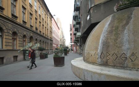 Budapest, Hajós utca-stock-foto