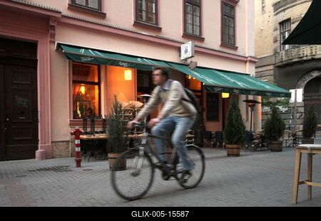 Budapest, Hajós utca-stock-foto