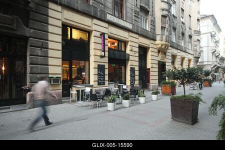 Budapest, Hajós utca-stock-foto