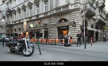 Budapest, Hajós utca-stock-foto