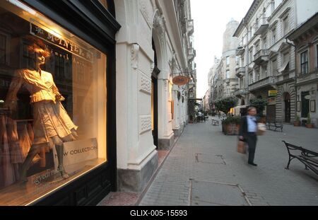 Budapest, Hajós utca-stock-foto
