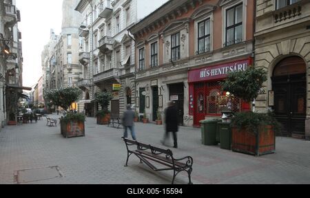 Budapest, Hajós utca-stock-foto