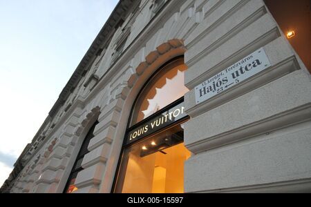 Budapest, Hajós utca-stock-foto