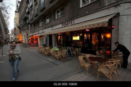 Budapest, Liszt Ferenc tér-stock-foto