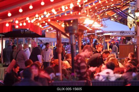 Budapest, Liszt Ferenc tér-stock-foto