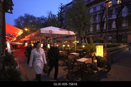Budapest, Liszt Ferenc tér-stock-foto