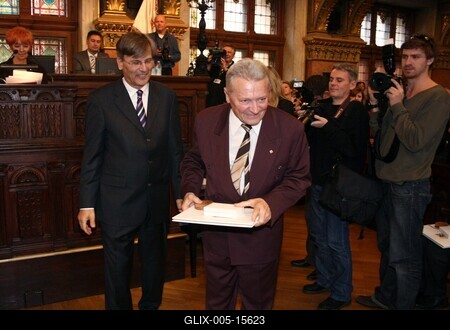 Díszpolgári Cím, Pro Urbe, Budapestért - díjátadó-stock-foto