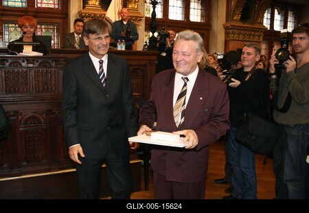 Díszpolgári Cím, Pro Urbe, Budapestért - díjátadó-stock-foto