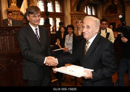 Díszpolgári Cím, Pro Urbe, Budapestért - díjátadó-stock-foto