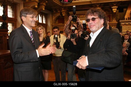 Díszpolgári Cím, Pro Urbe, Budapestért - díjátadó-stock-foto