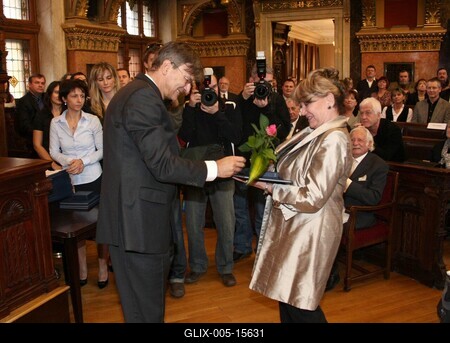 Díszpolgári Cím, Pro Urbe, Budapestért - díjátadó-stock-foto