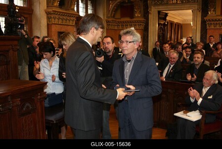 Díszpolgári Cím, Pro Urbe, Budapestért - díjátadó-stock-foto