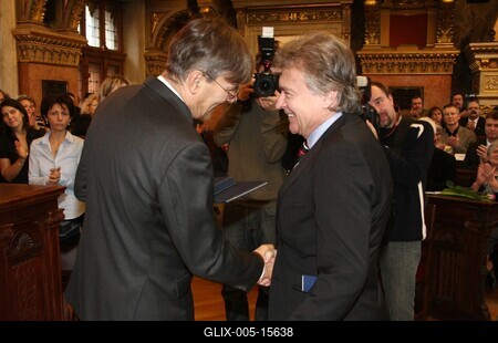 Díszpolgári Cím, Pro Urbe, Budapestért - díjátadó-stock-foto